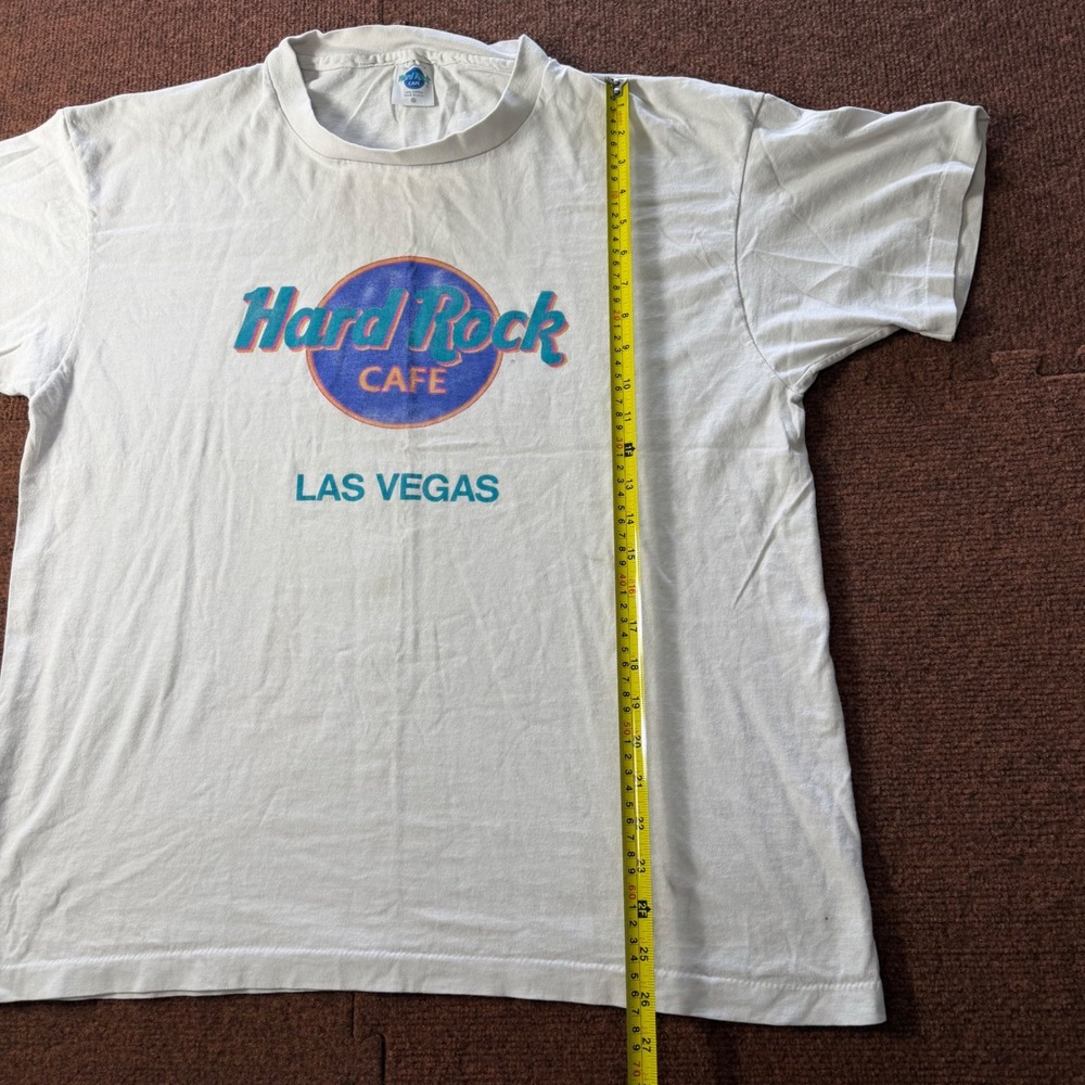 Vintage Hard Rock Cafe Las Vegas T Shirt Mens XL White Single Stitch Made in USA - Picture 5 of 7